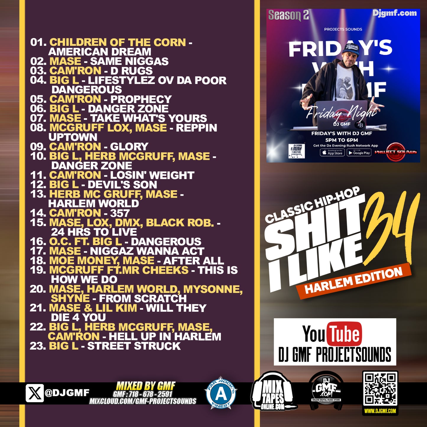 CLASSIC HIPHOP SHIT I LIKE VOL.34 HARLEM EDITON